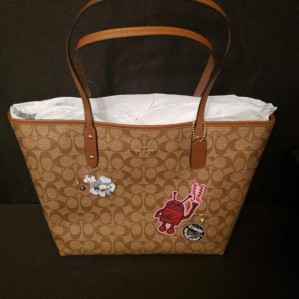 AUTHENTIC NWT COACH X Keith Haring Tote